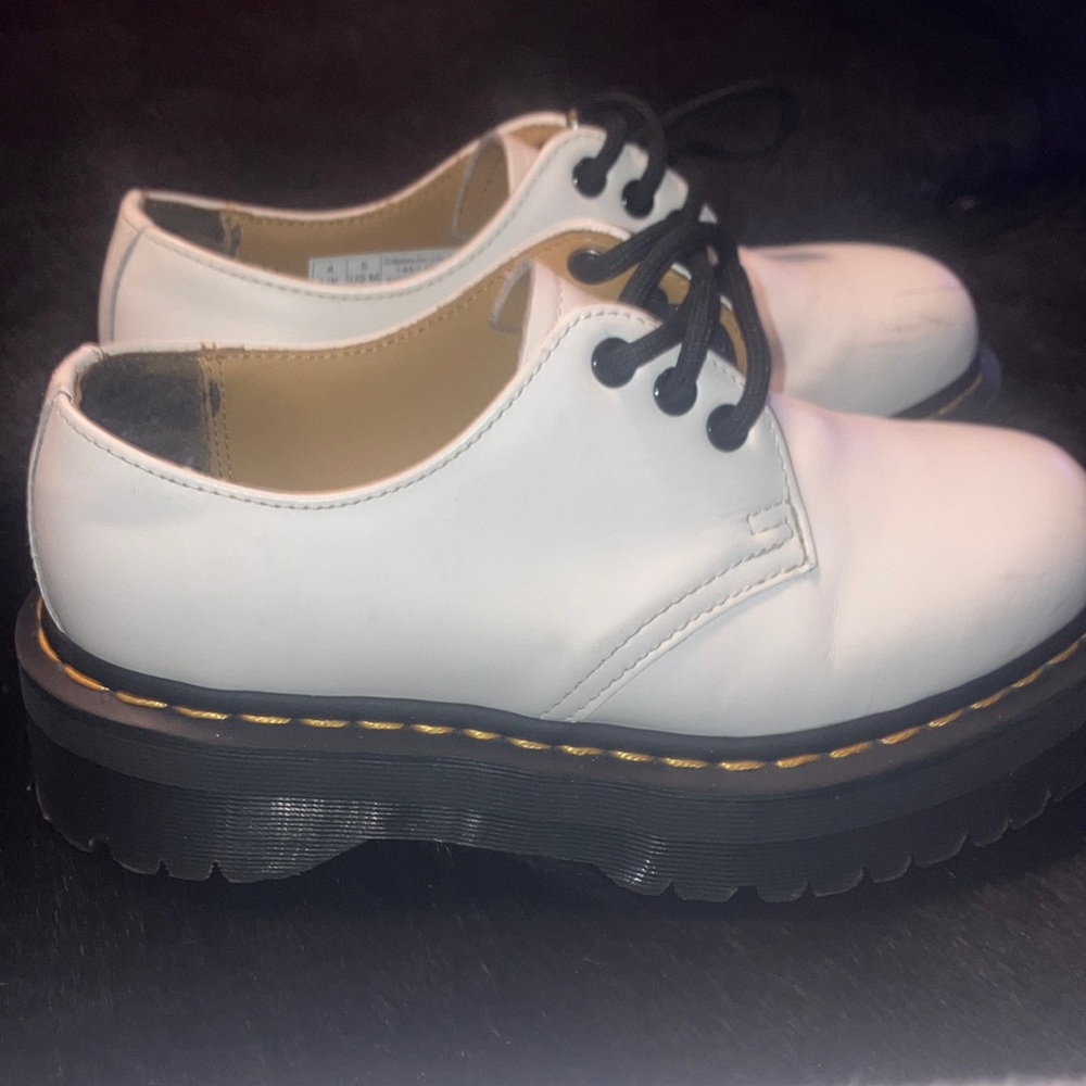 Dr. Martens 1461 white platform shoes . Women’s 6